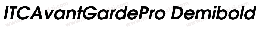 ITCAvantGardePro Demibold字体转换